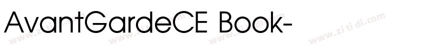 AvantGardeCE Book字体转换